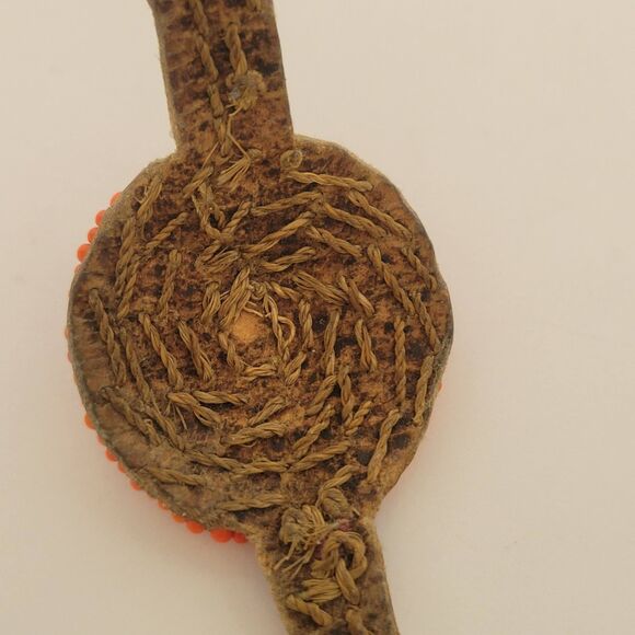 Vintage Handmade Masai Beaded Leather Bracelet - Picture 7 of 7